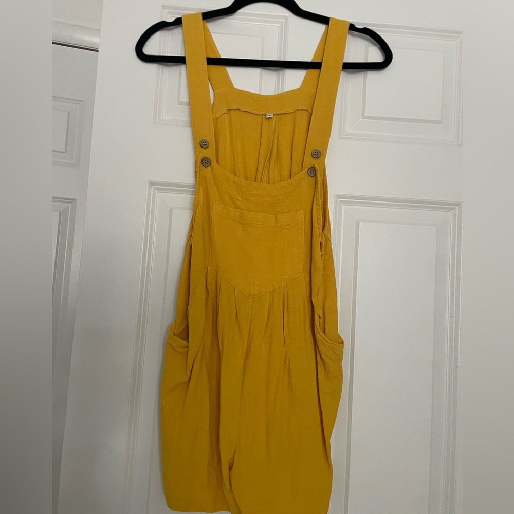 Yellow Shorts Romper